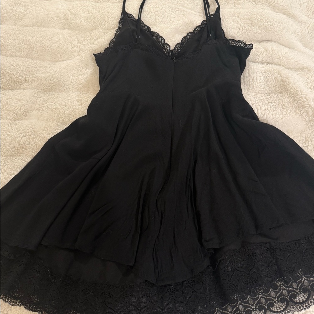 Forever 21 Black Dress with Lace Detail